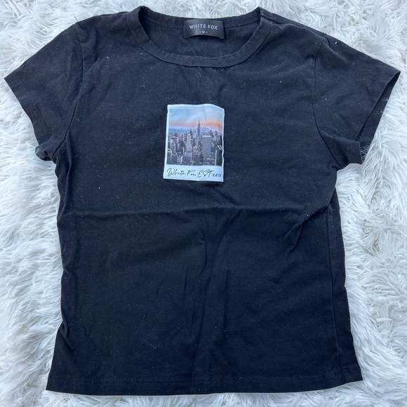 White Fox Baby Tee - Picture 2 of 5